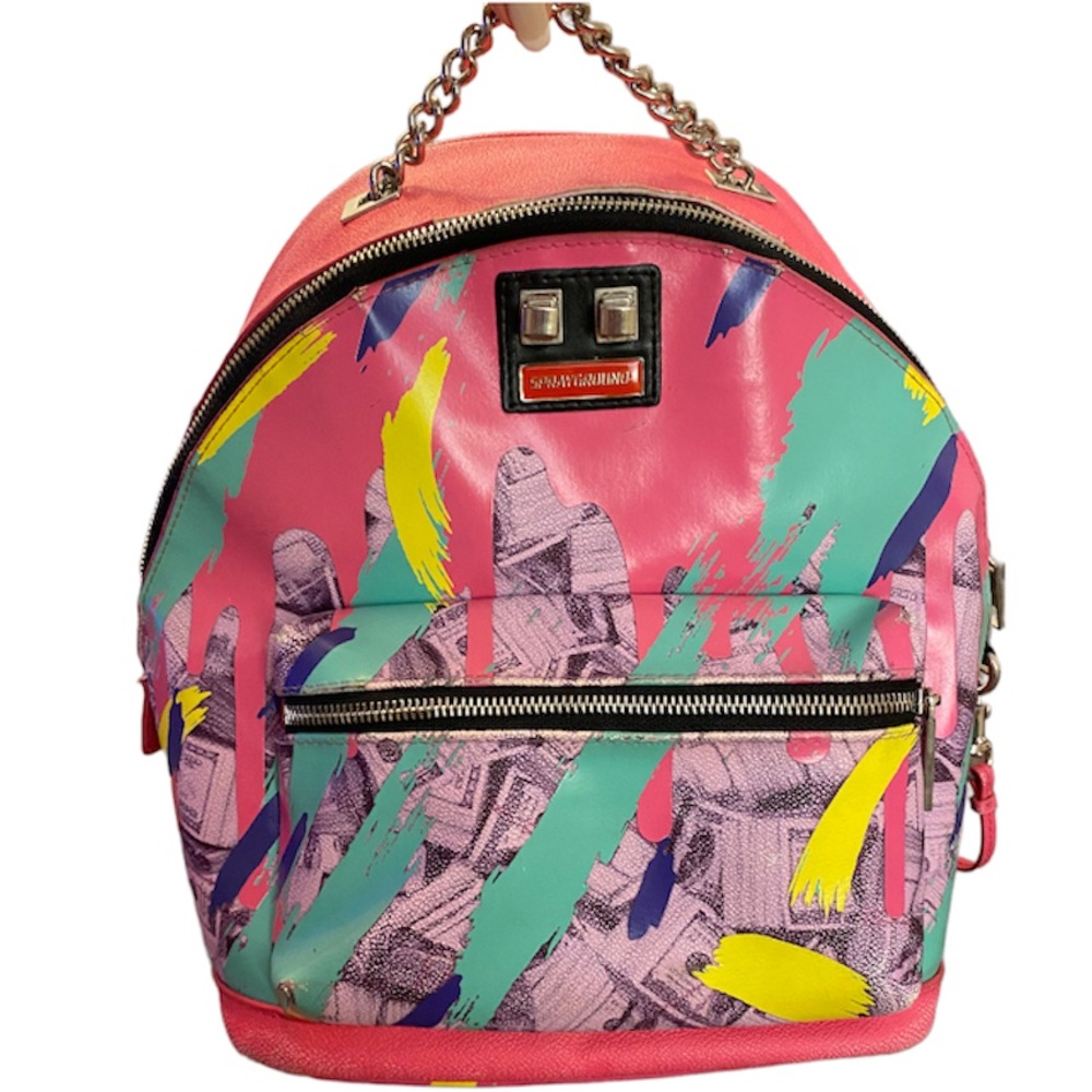 Sprayground one of one book bag. Excellent used condition, few marks, $100